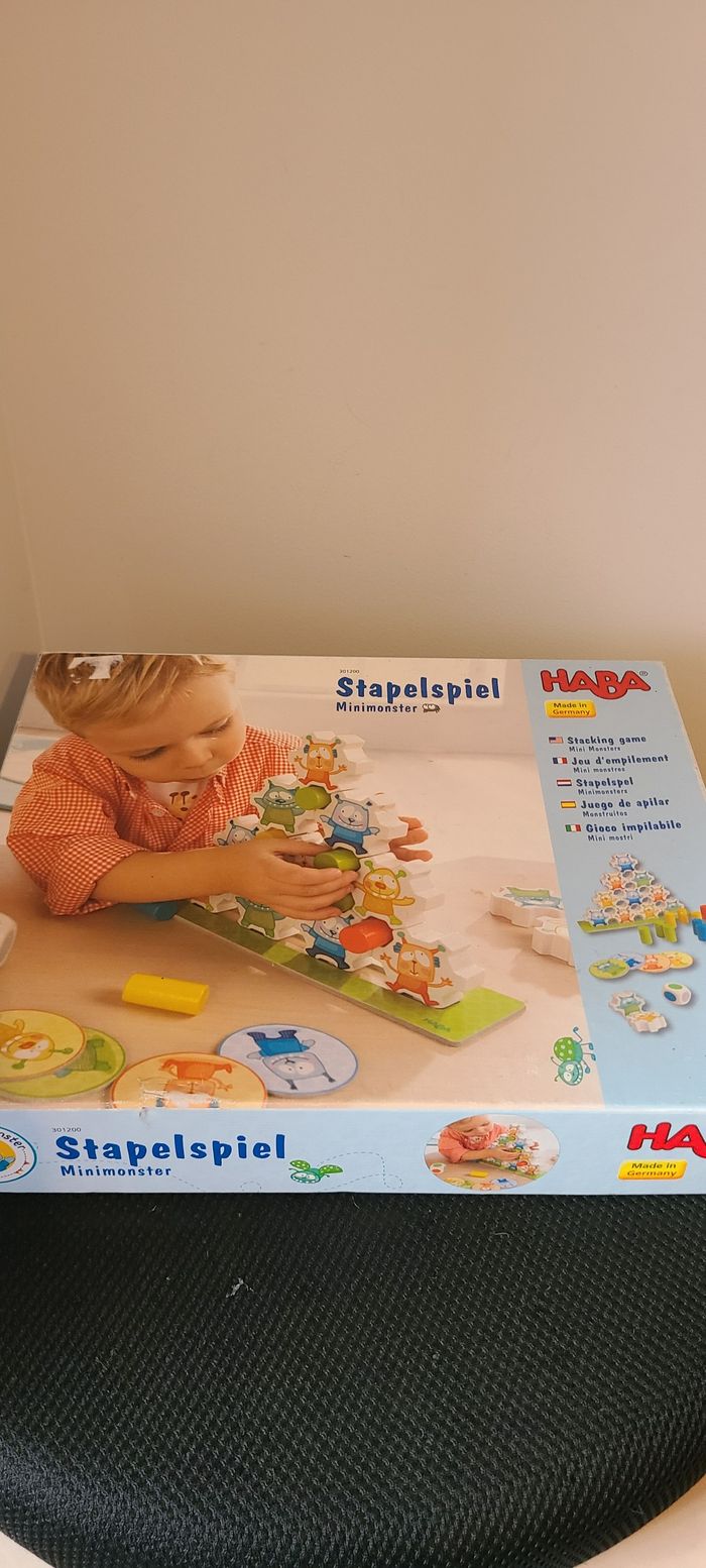Jeu pour enfant d'empilement mini monstres de marque Haba - photo numéro 4