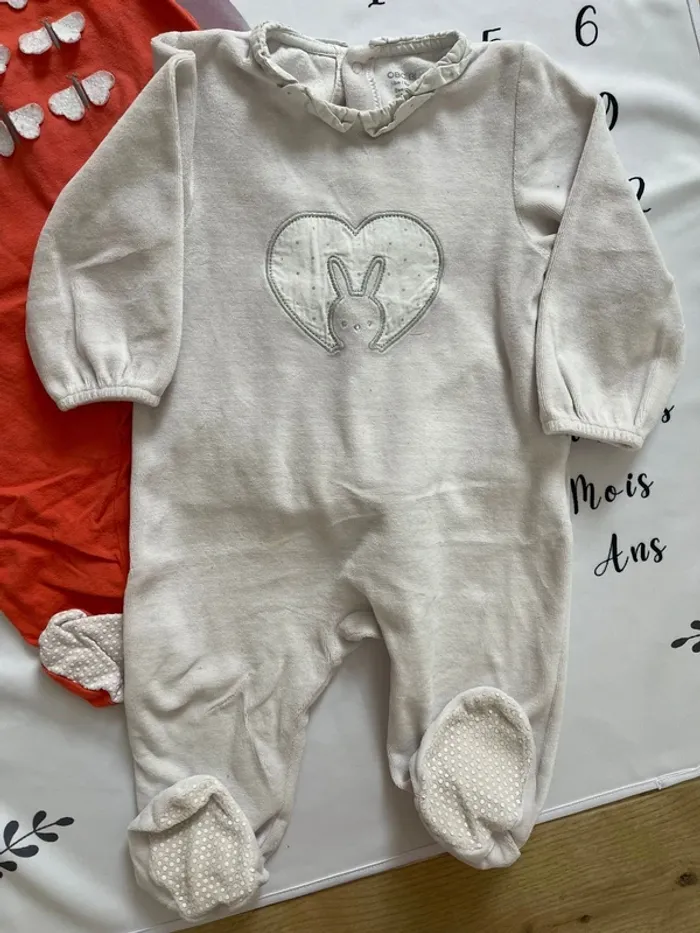 Lot de 2 pyjamas bébé fille – Obaïbi – Taille 18 mois - photo numéro 4