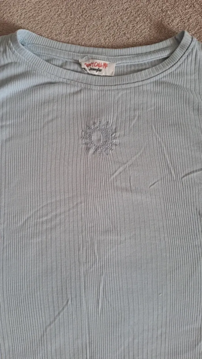 T-shirt manche courte/ T-shirt astral/ T-shirt manche/ T-shirt côtelé - photo numéro 3