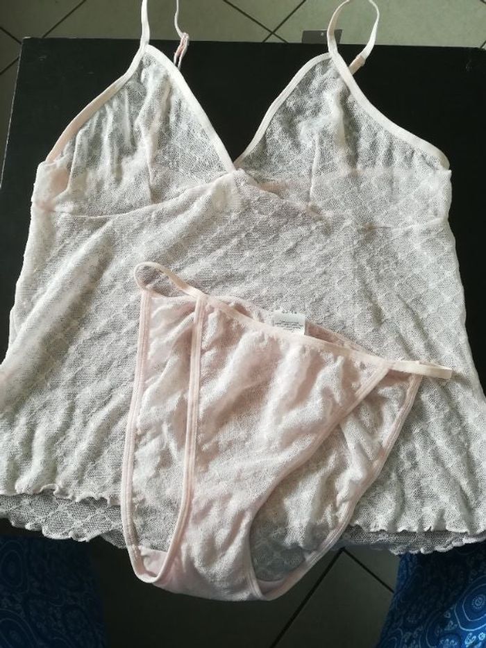 Ensemble caraco + slip femme 42/44