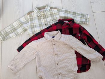 Lot de 3 chemises manches longues 24 mois
