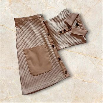 Ensemble 2 pièces - couleur abricot - Taille M - Shein