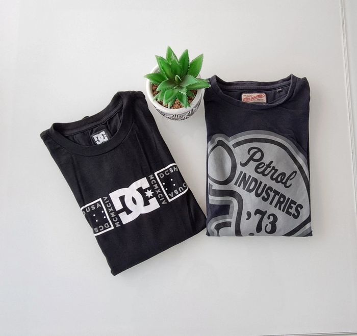 Lot de 2 tee-shirts DC et Petrol Industries - photo numéro 2