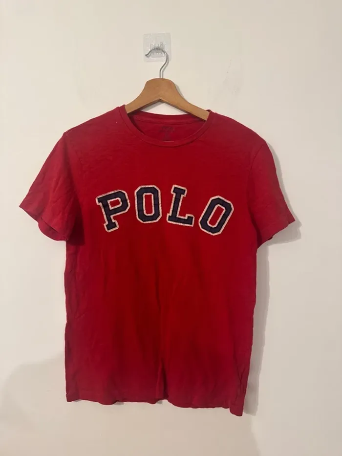 T-shirt Polo Ralph Lauren rouge – Logo brodé – Taille S