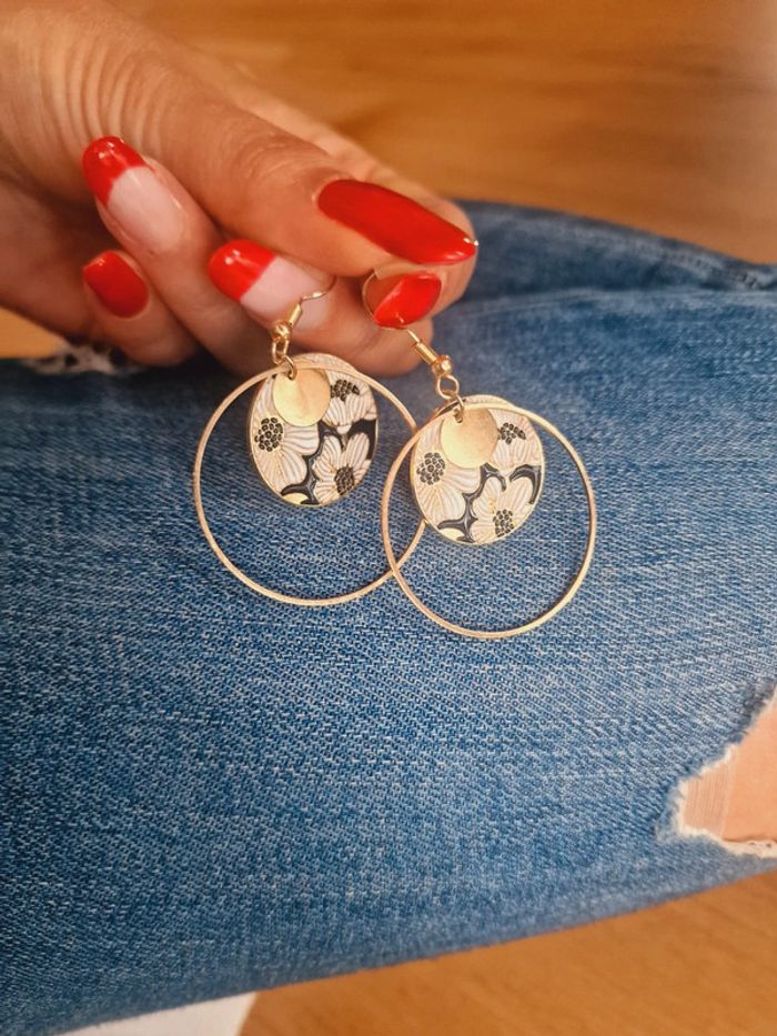 Boucle d'oreilles acier inoxydable - photo numéro 5