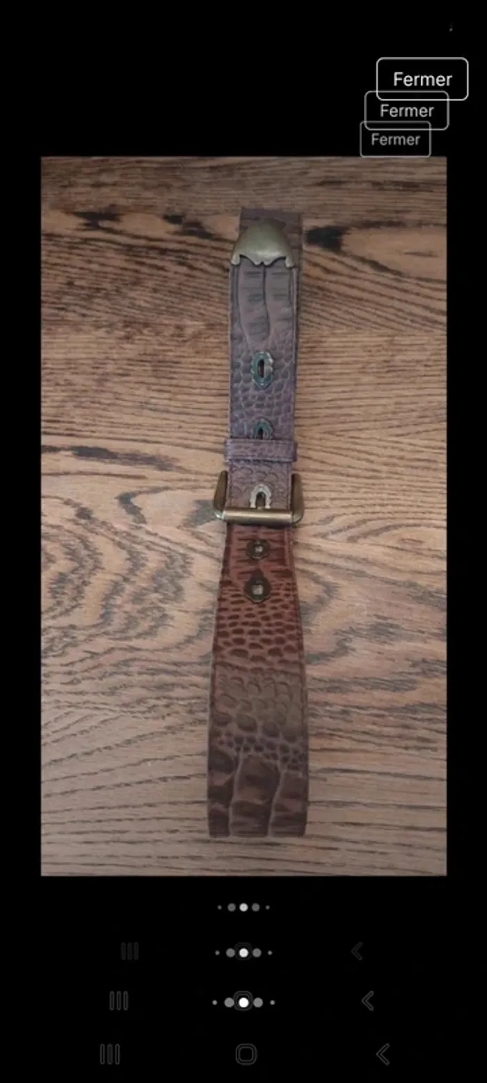 Ceinture Mondi cuir Marron 85cm Germany - photo numéro 12