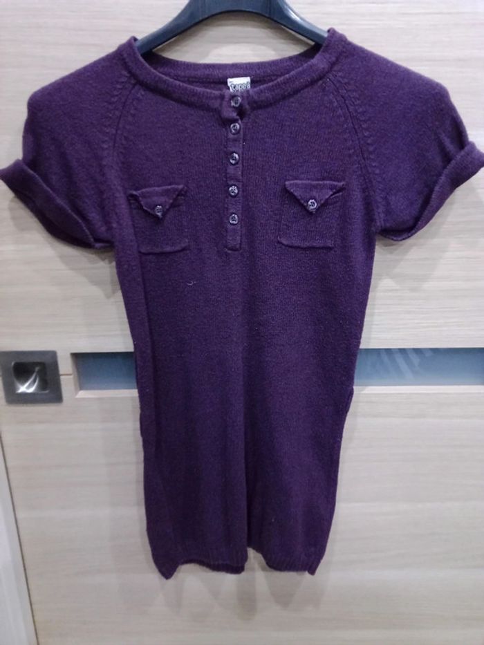 Robe fine pull manches courtes Fille 8 ans - photo numéro 2