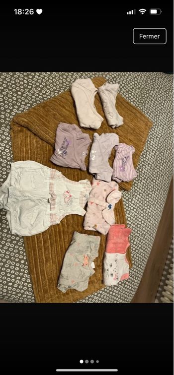 Lot bébé fille 1 mois