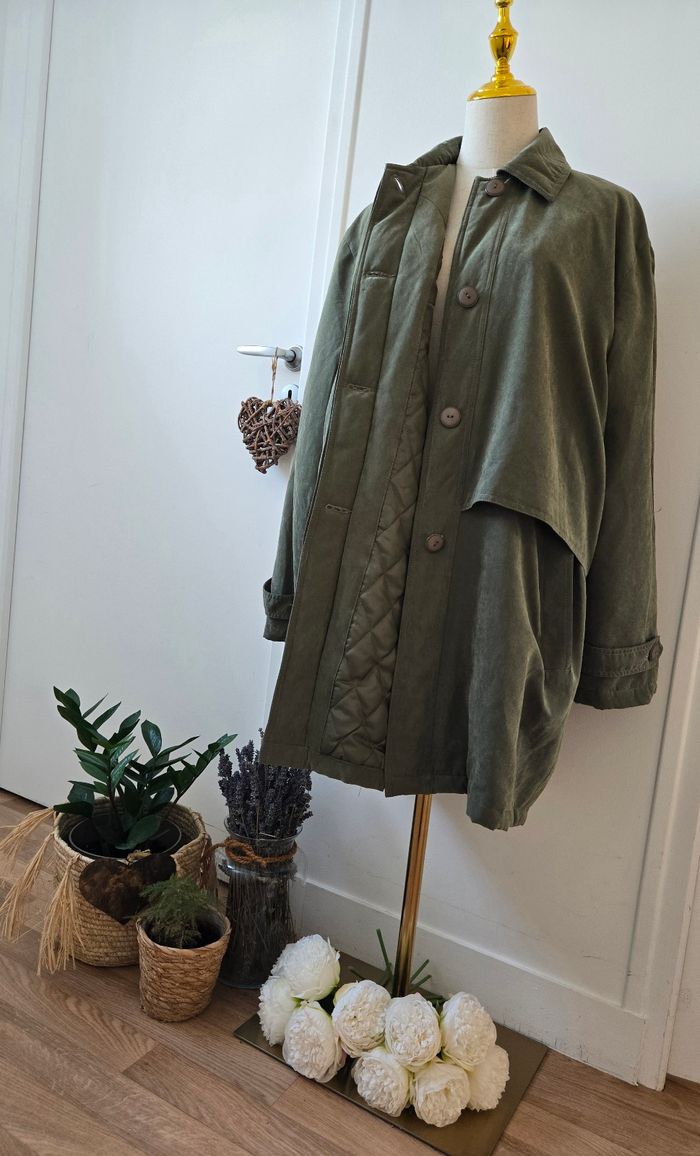 Manteau/Caban kaki Didadi taille 46 - photo numéro 2