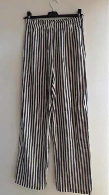 Pantalon rayé coton Aries