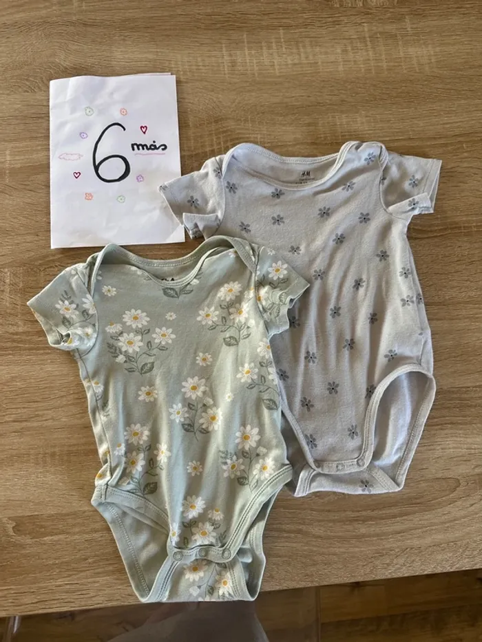 Lot 2 bodies manches courtes