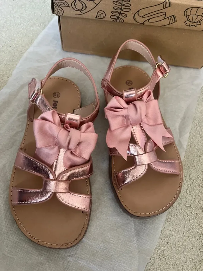 Sandales rose doré – Taille 30 🌸 - photo numéro 2