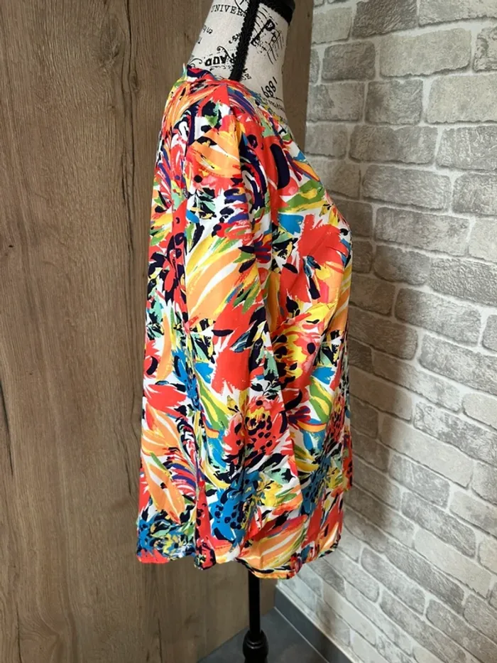 Blouse casual multicolore taille 40 - photo numéro 2