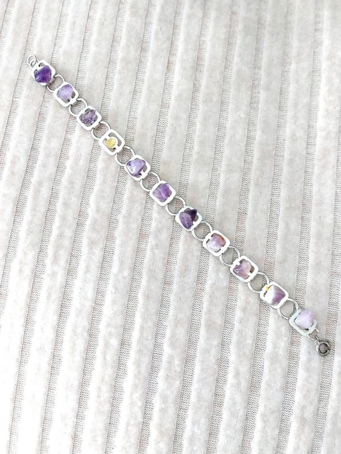 Magnifique bracelet pierre couleur violette - photo numéro 6