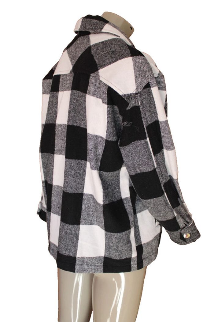veste sur chemise type bucheron en flanelle marque don't callme - photo numéro 3
