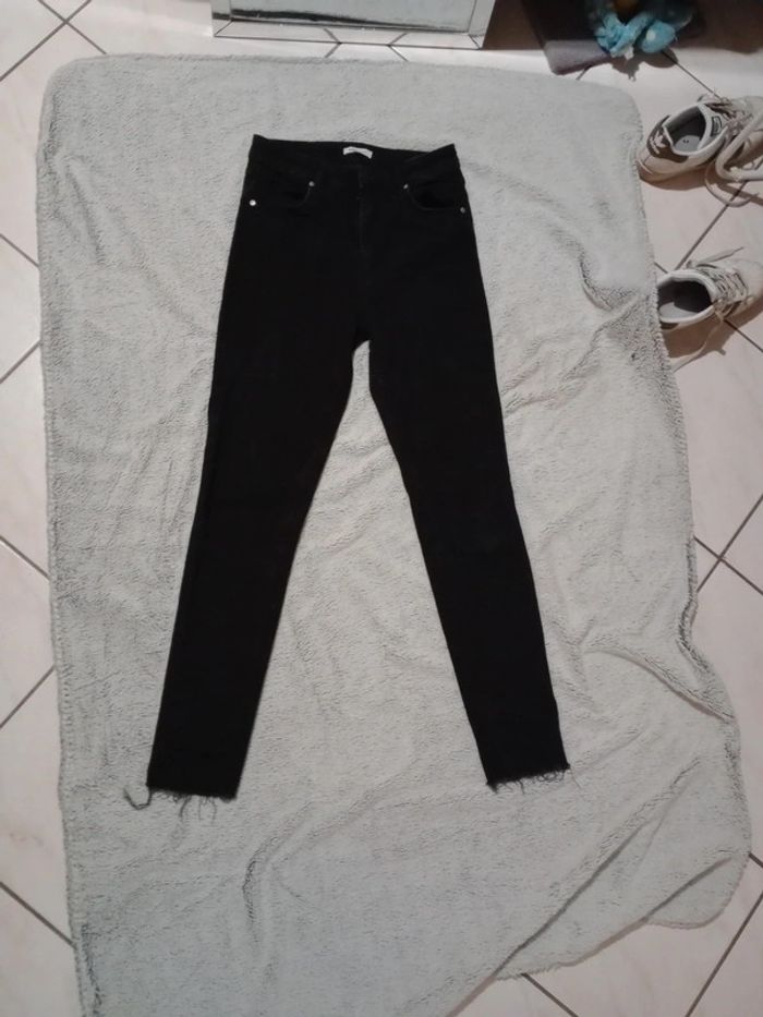 Jean femme 38 noir skinny c30 - photo numéro 7