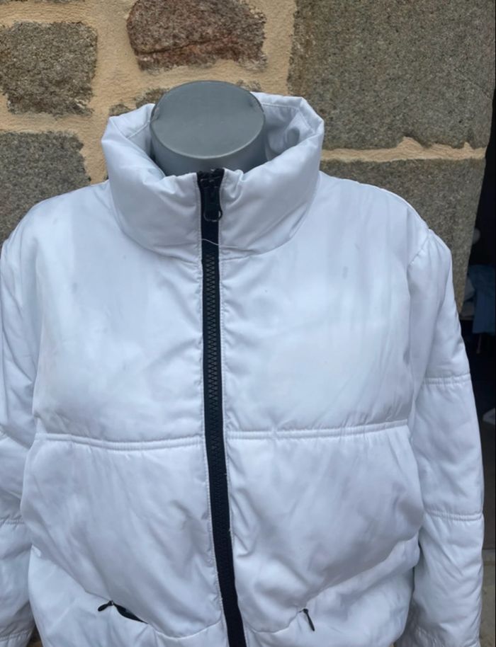 Doudoune courte blanche - H&M Divided - photo numéro 2