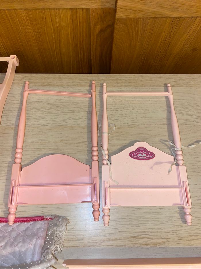 Barbie Mattel poupée lit baldaquin vintage dream glow bed 1985 - photo numéro 10