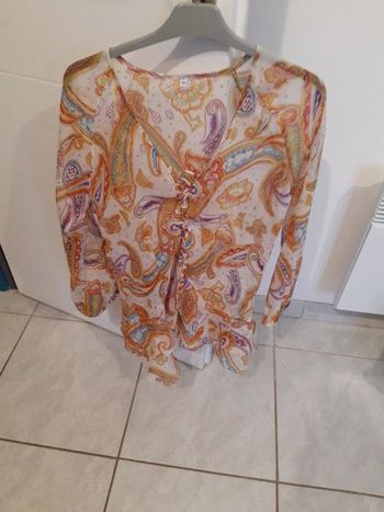 Chemise fleurie transparente