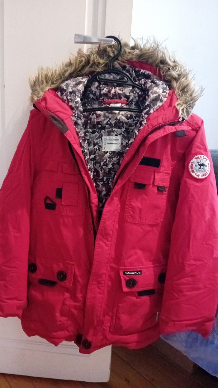 Parka Quechua rouge - photo numéro 2
