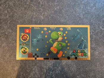 Billet OR à collectionner Yoshi / Super Mario