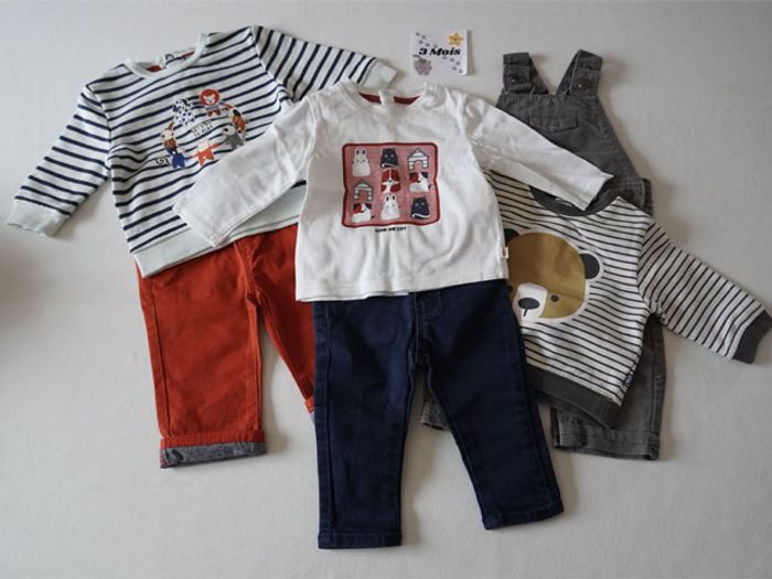 Lot n°3 de 3 Ensembles Obaibi Taille : 3 mois