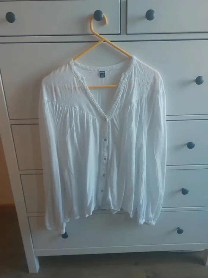 Chemise blouse blanche taille L