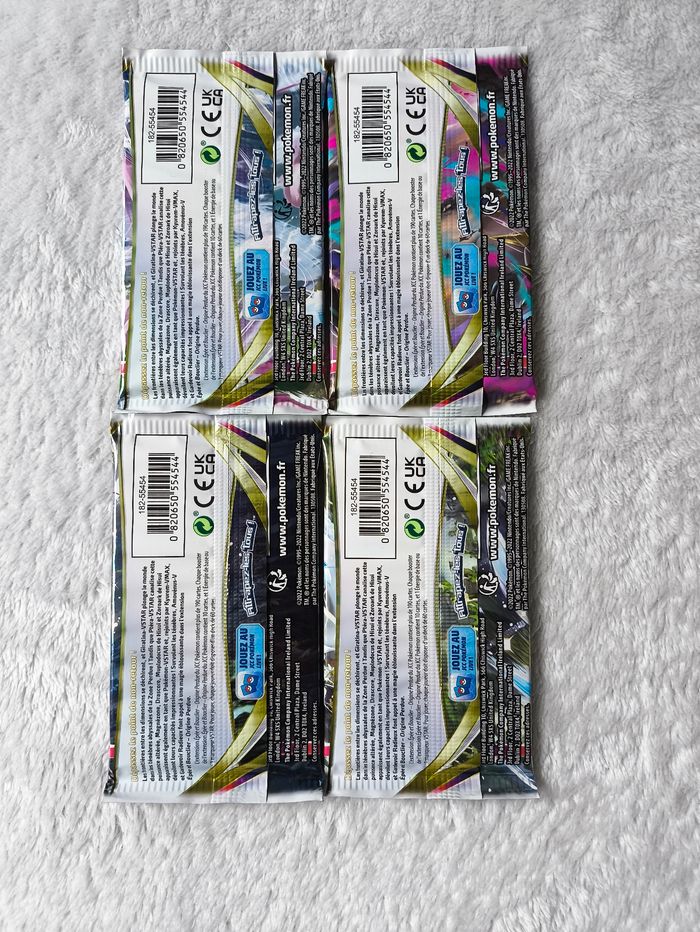 Artset Pokémon Origine Perdue – 4 Boosters Épée & Bouclier - photo numéro 3