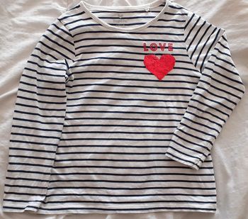 Haut manches longues à paillettes réversibles fille 4-6 ans / Lupilu