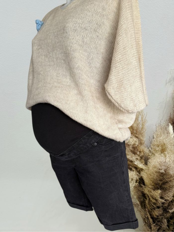 Short grossesse noir new look T38 bandeau - photo numéro 2