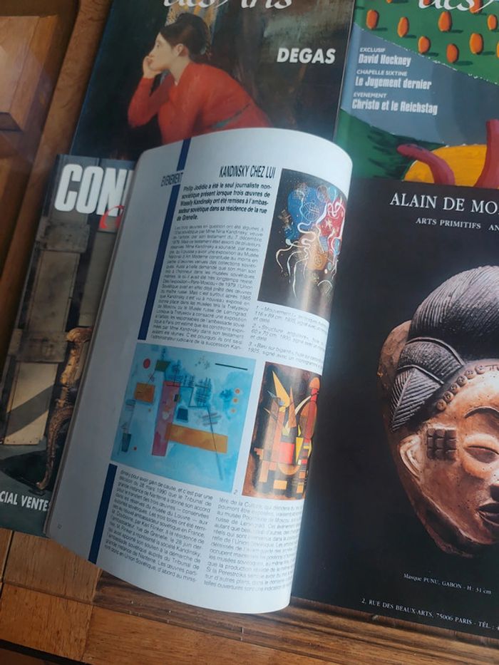 Lot de 4 magazines Connaissance des arts Degas David Hockney - photo numéro 3