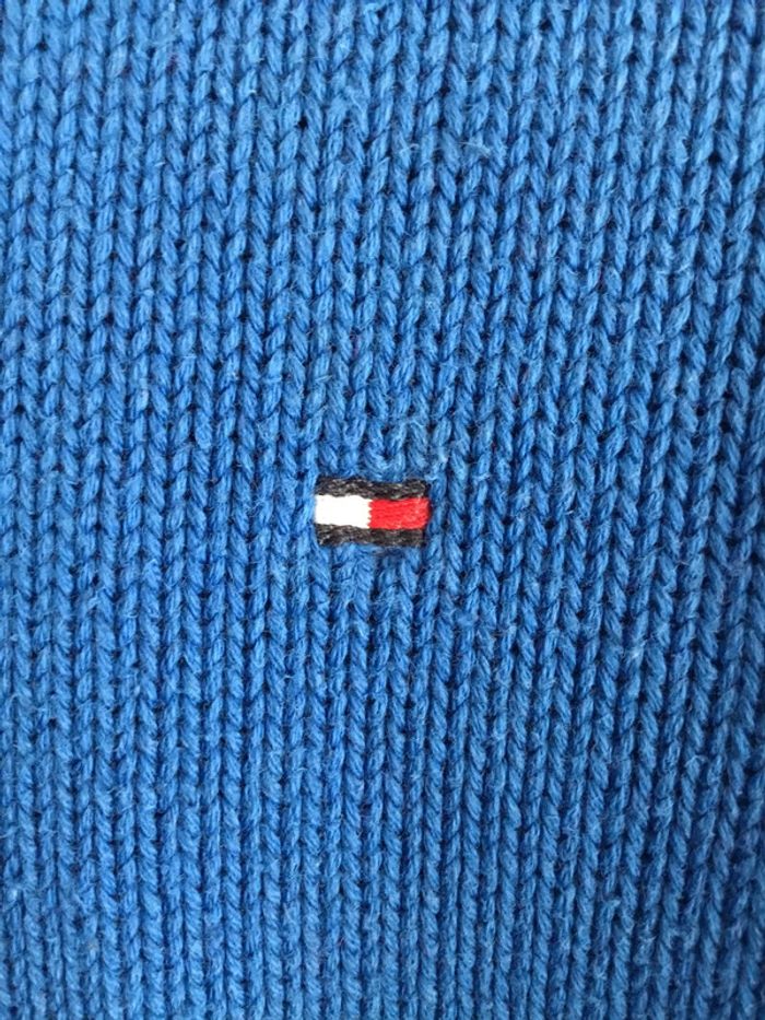 Pull 1/4 zip enfant Tommy Hilfiger tricolore taille XL O71 - photo numéro 4