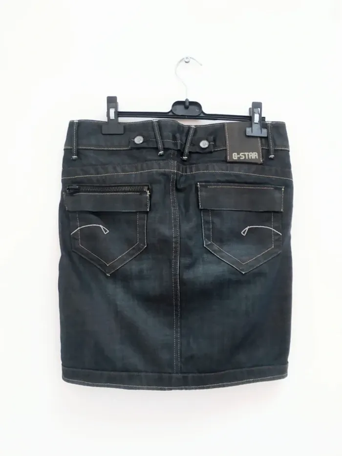 Jupe jean huilé G star raw taille 28 neuve - photo numéro 2