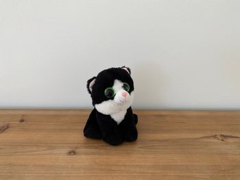 Peluche chat noir et blanc The Beanie Boo'S Collection TY