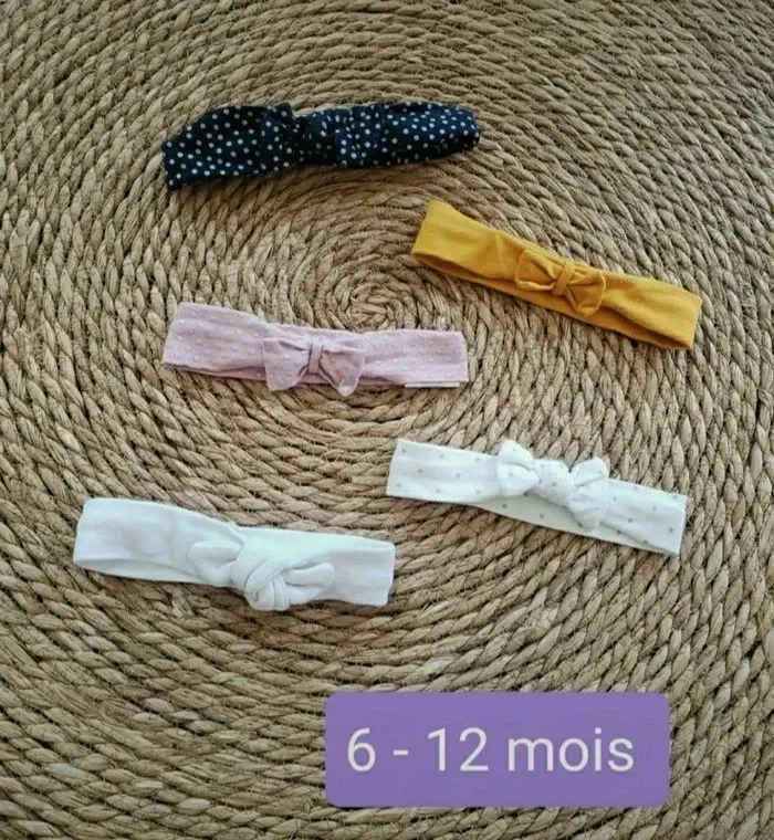 Lot de 5 bandeaux 6-12mois
