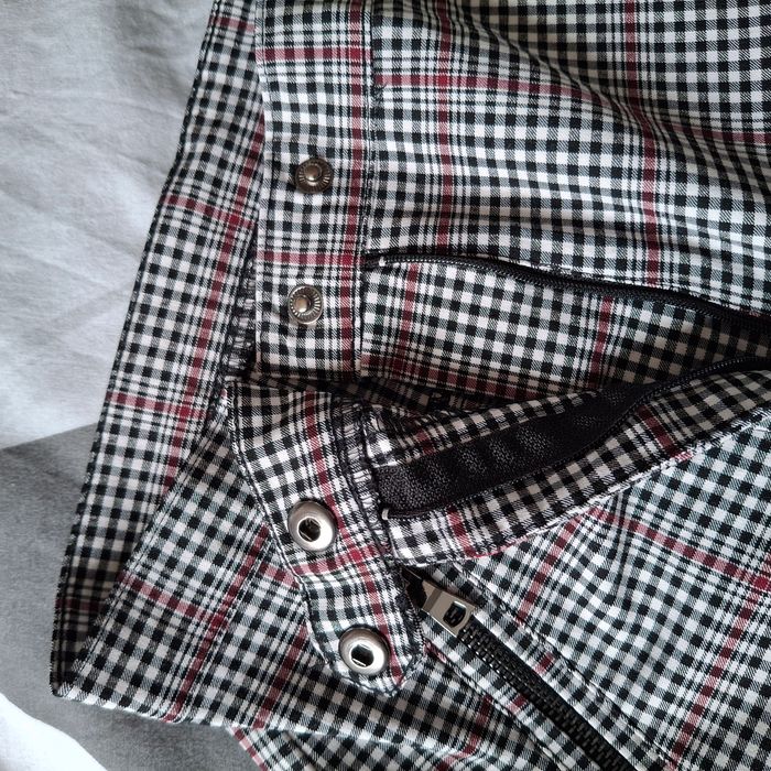 Pantalon skinny femme à carreaux blanc, noir et bordeaux - Taille 36 - Tally Weijl - photo numéro 10