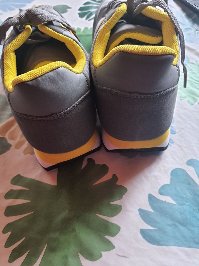 Basket fille gris jaune - photo numéro 4