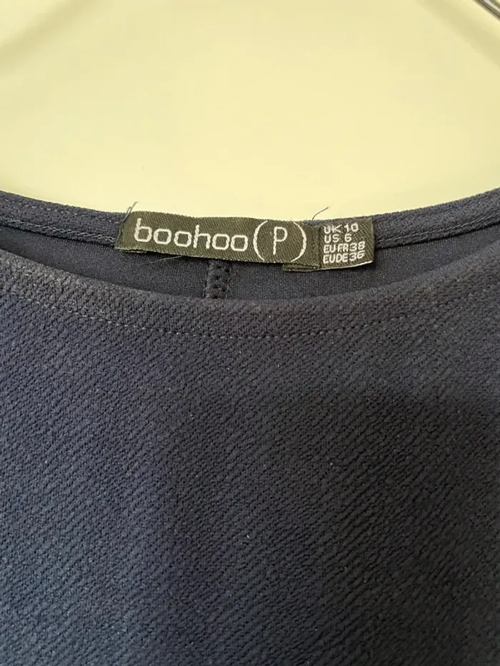 Robe bleu marine Boohoo - photo numéro 3
