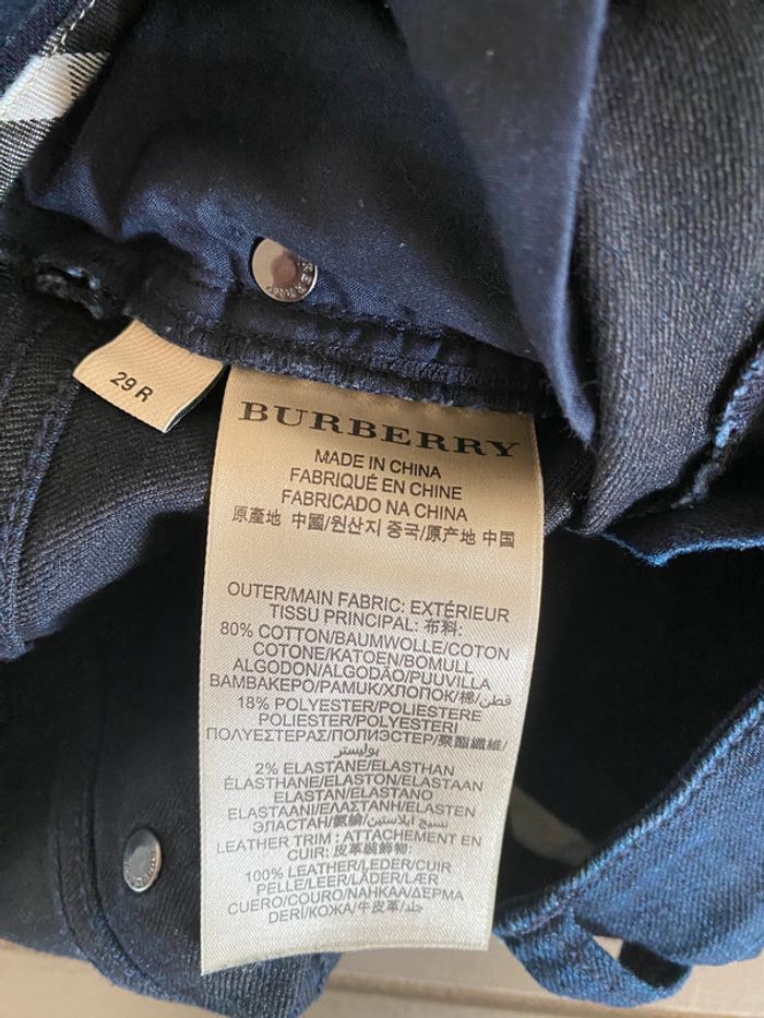 Jeans Burberry modèle Milbourne bleu marine foncé taille S / US 29 - photo numéro 17