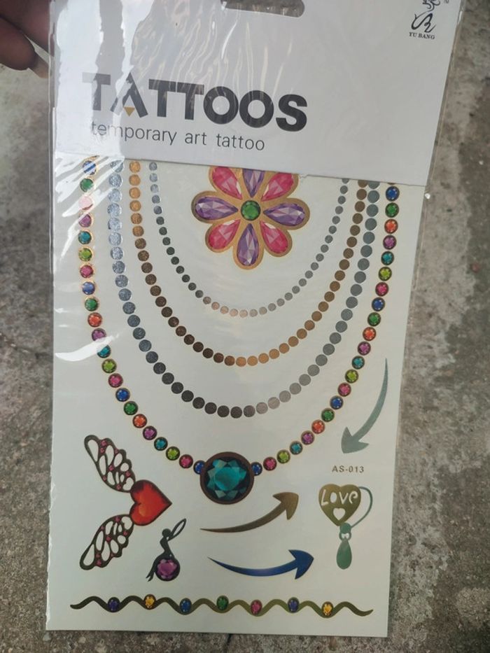 Tatouage temporaire plaquette - photo numéro 4