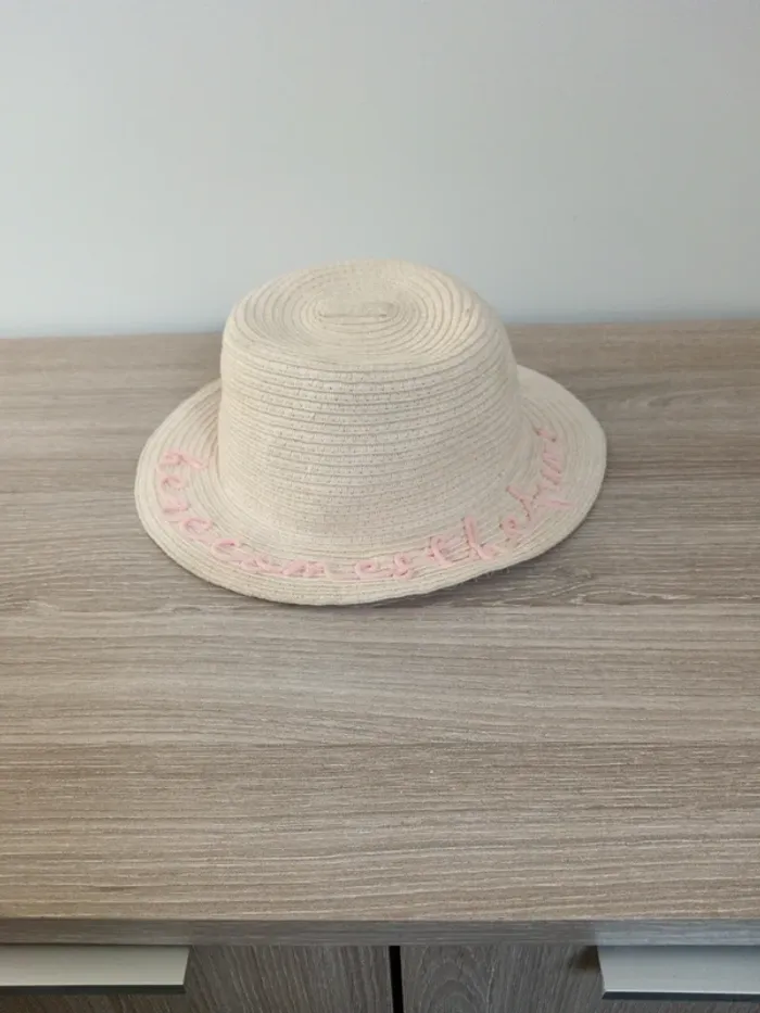 Chapeau paille fille 51cm