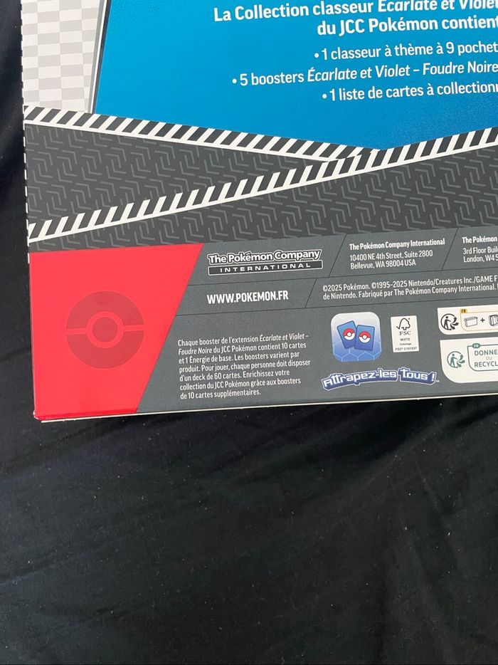 Pokémon classeur ev10.5 foudre noir - photo numéro 4