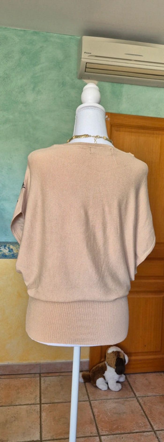 Pull femme beige imprimé 38 Miss 83 - photo numéro 2