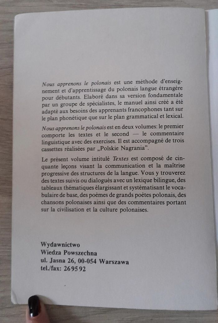 Nous apprenons le polonais méthode de polonais pour débutants - photo numéro 5