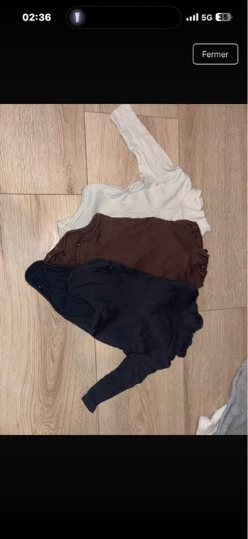 Lot bodies 6 mois 