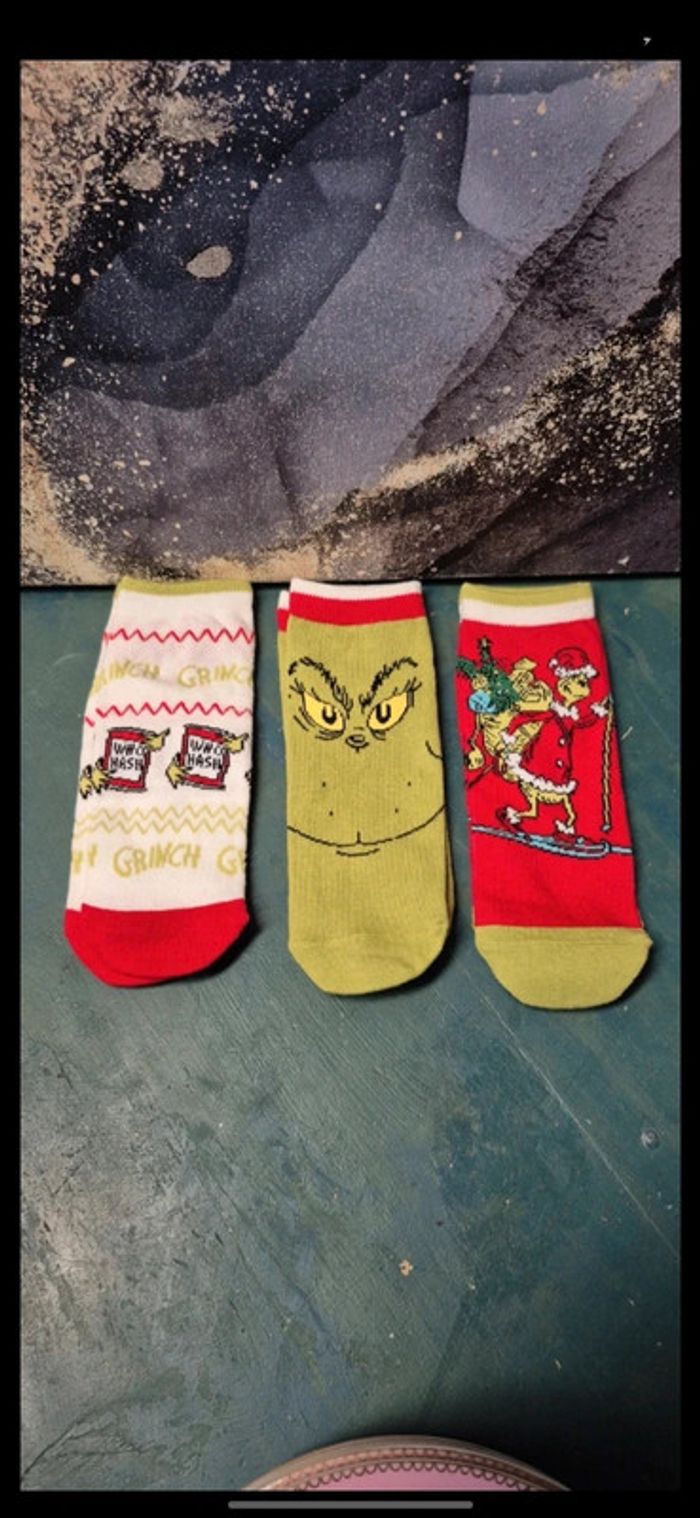 Paire de chaussettes the grinch