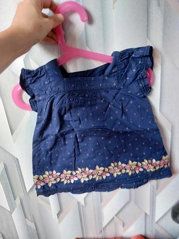 tunique bleu marine fleur