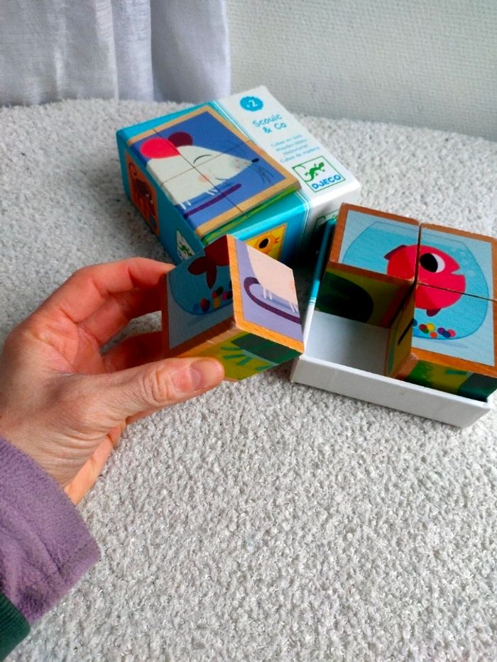 Puzzle cube en bois Djeco - photo numéro 3