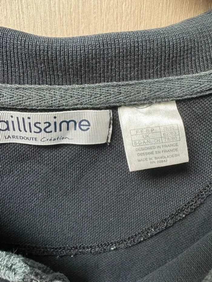 Polo manche longue taillissime 7XL noir - photo numéro 9