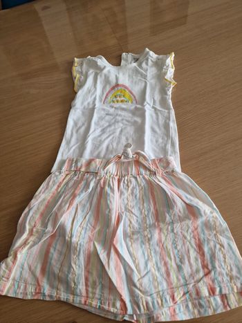 Tee shirt et jupe tqf